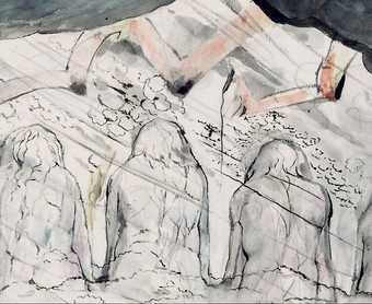 William Blake Detail The Primaeval Giants Sunk in the Soil