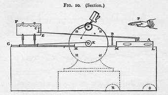 Apparatus for recording the emanation of psychic force from a medium