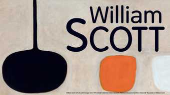 Banner for William Scott exhibition at Tate St Ives 2013