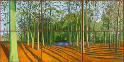 David hockney Woldgate Woods 6 & 9 November 2006 2006