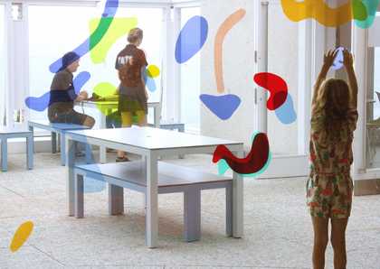 Movable shapes in the Clore Sky Studio