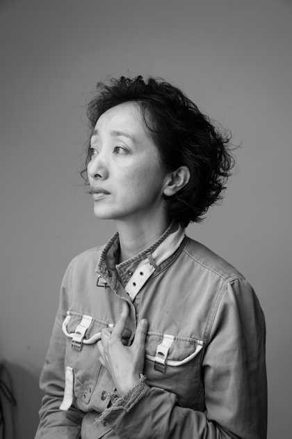 Photograph of artist Xiang Jing, by Fan Xi