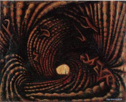 Yayoi Kusama Accumulation of the Corpses (Prisoner Surrounded by the Curtain of Depersonalization) 1950 © Yayoi Kusama Kusama Studio, Inc. Collection: National Museum of Modern Art, Tokyo.