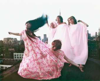 Yayoi Kusama modelling her Kusama Fashions in New York 1968