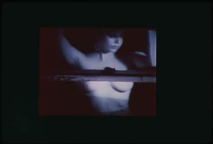 ​Bruce and Norman Yonemoto, Garage Sale 1980, slide. Courtesy Bruce Yonemoto