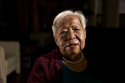 Portrait of an elderly woman