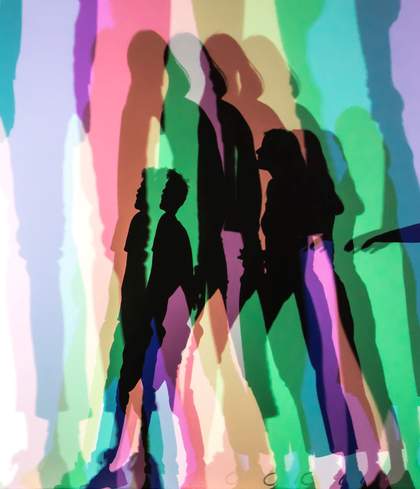 Photograph of Olafur Eliasson's artwork Your uncertain shadow (colour)