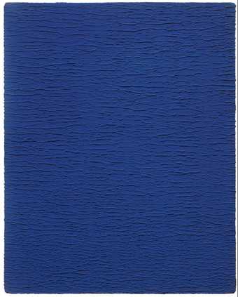 Yves Klein Untitled Monochrome Blue IKB 67 textured blue monochrome painting 