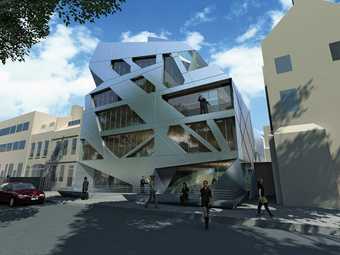 Artists impression of Hoxton Square Art Gallery offices and flats 2008