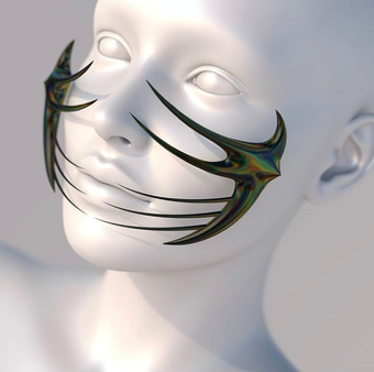 Face-Up with Zaiba Jabbar, face filter design by Kristýna Sid
