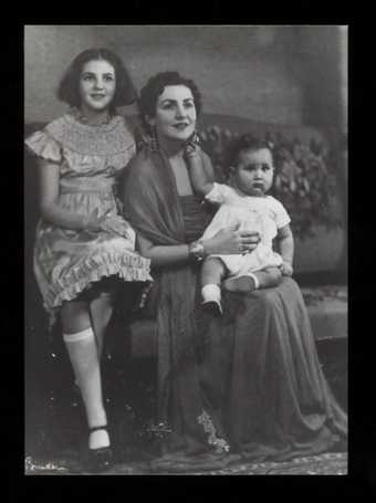 Zeid with her children Shirin and Prince Raad, Berlin 1937
