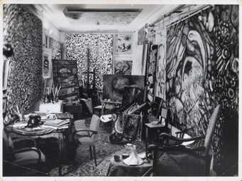 Zeid in her studio, Paris 1960s