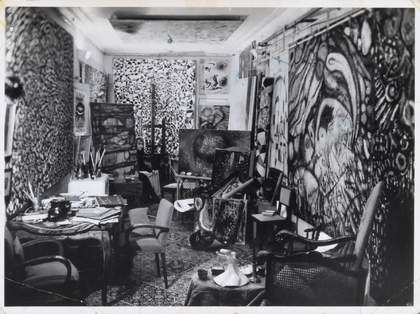 Zeid in her studio, Paris 1960s
