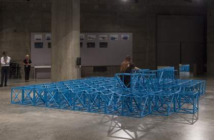 Rasheed Araeen’s Zero to Infinity 1968–2007 displayed in Active Sculpture in South Tank at Tate Modern, June–August 2016